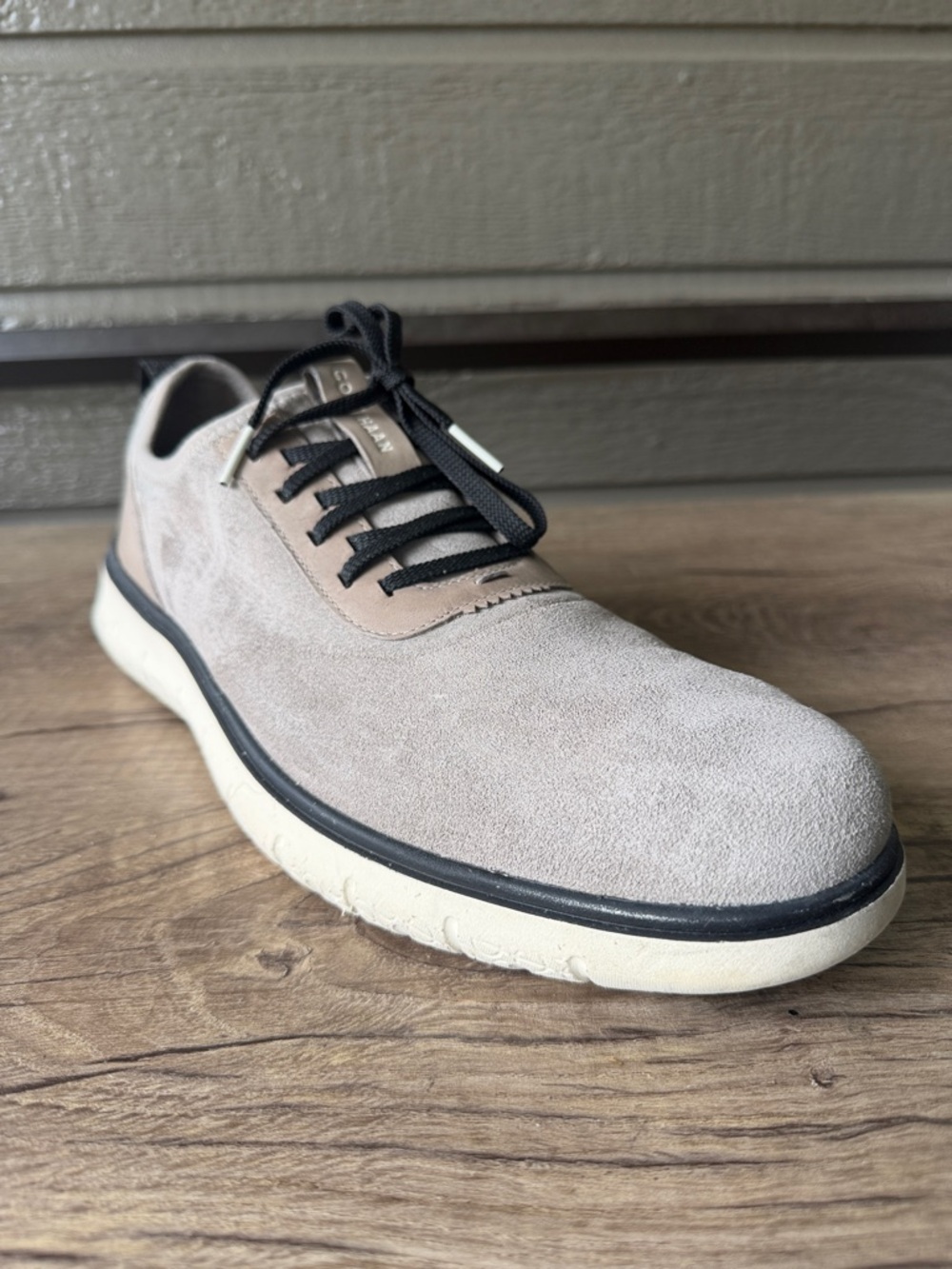 Cole Haan zero Grand Men's Suede Casual Sneaker in Taupe size 13